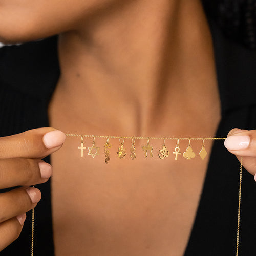 Pure Gold Tiny Cross Charm