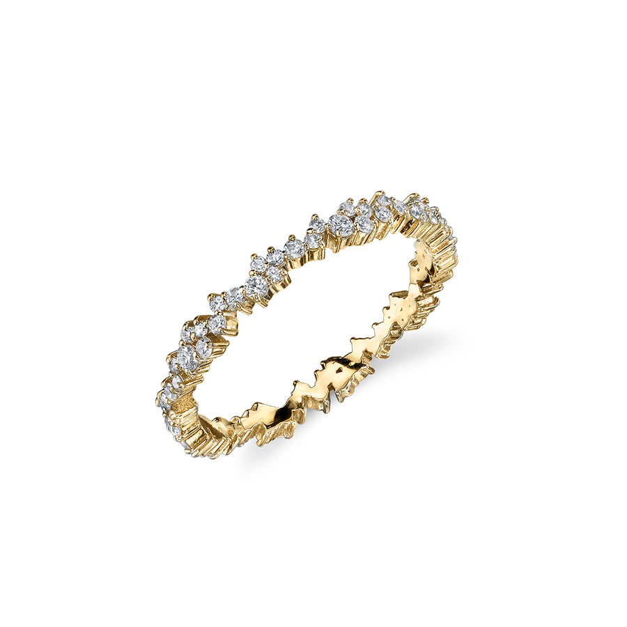 Gold & Diamond Small Cocktail Eternity Ring - Sydney Evan Fine Jewelry