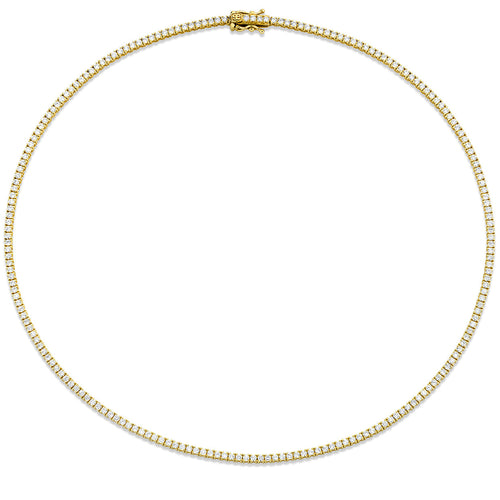 Gold & Diamond Tennis Necklace
