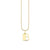 Pure Gold Small Initial Necklace