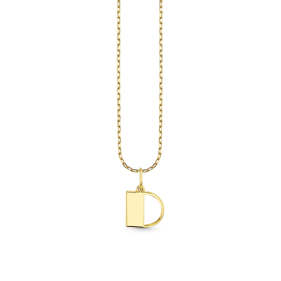 Pure Gold Small Initial Necklace - Sydney Evan Fine Jewelry