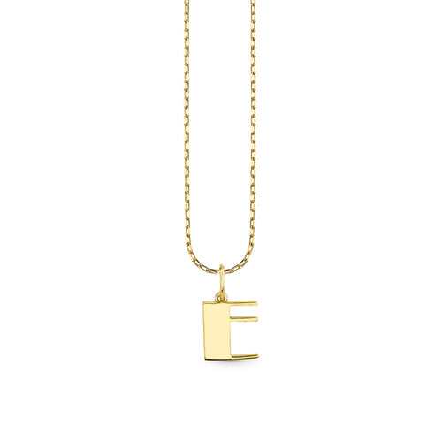 Pure Gold Small Initial Necklace