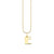 Pure Gold Small Initial Necklace