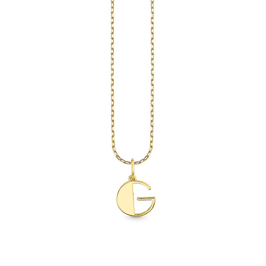 Pure Gold Small Initial Necklace - Sydney Evan Fine Jewelry