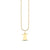 Pure Gold Small Initial Necklace