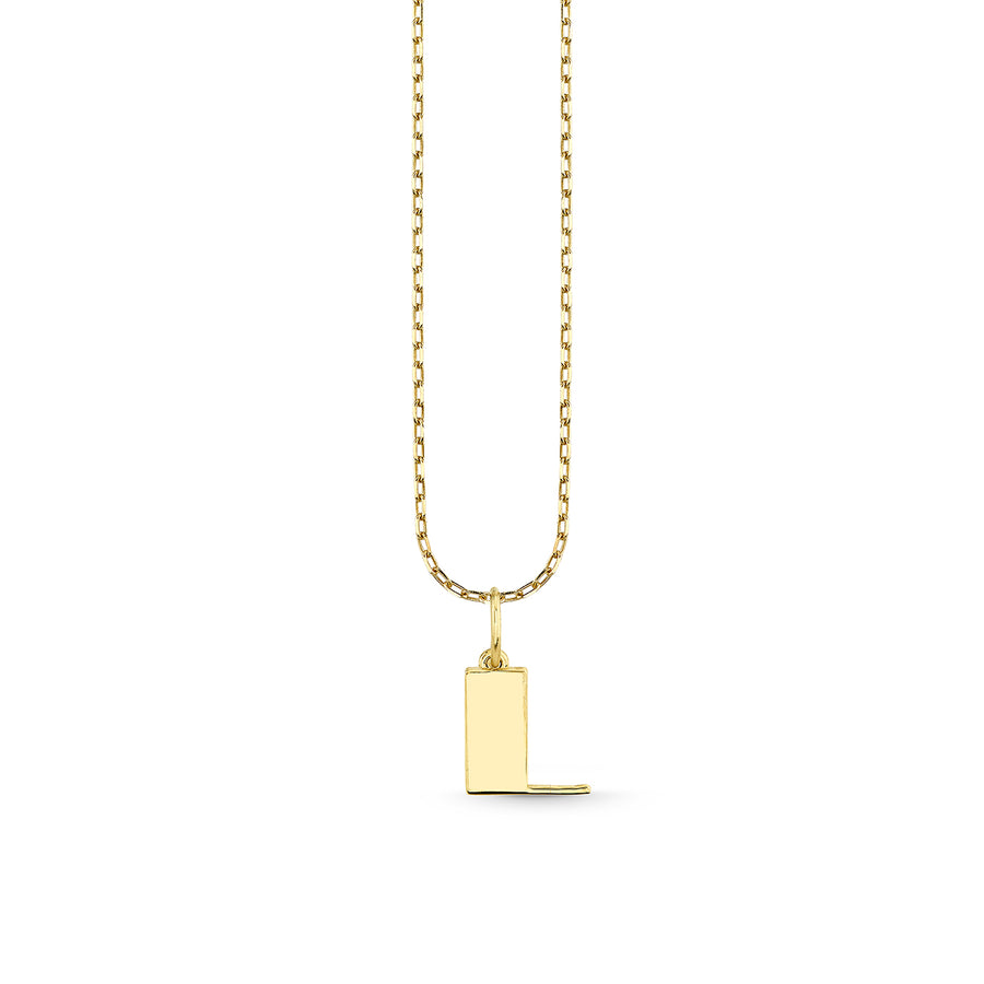 Pure Gold Small Initial Necklace - Sydney Evan Fine Jewelry