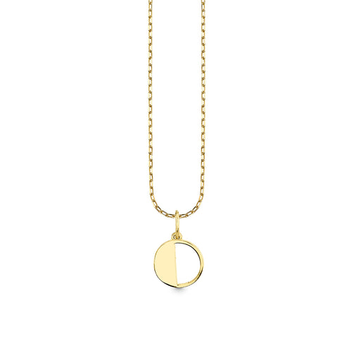 Pure Gold Small Initial Necklace