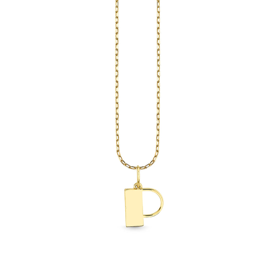 Pure Gold Small Initial Necklace - Sydney Evan Fine Jewelry