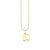 Pure Gold Small Initial Necklace