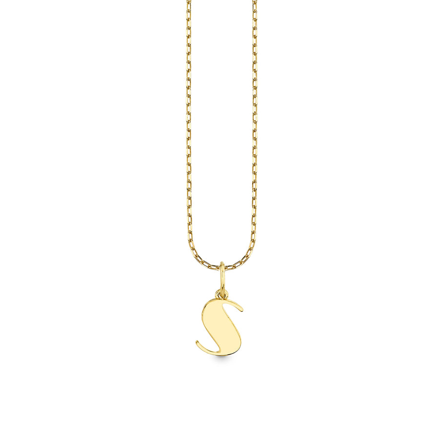 Pure Gold Small Initial Necklace - Sydney Evan Fine Jewelry