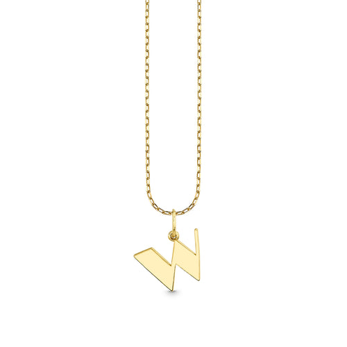Pure Gold Small Initial Necklace