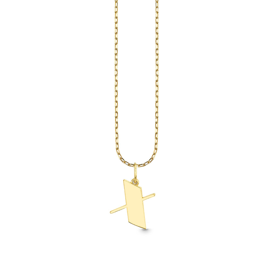 Pure Gold Small Initial Necklace - Sydney Evan Fine Jewelry