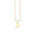 Pure Gold Small Initial Necklace