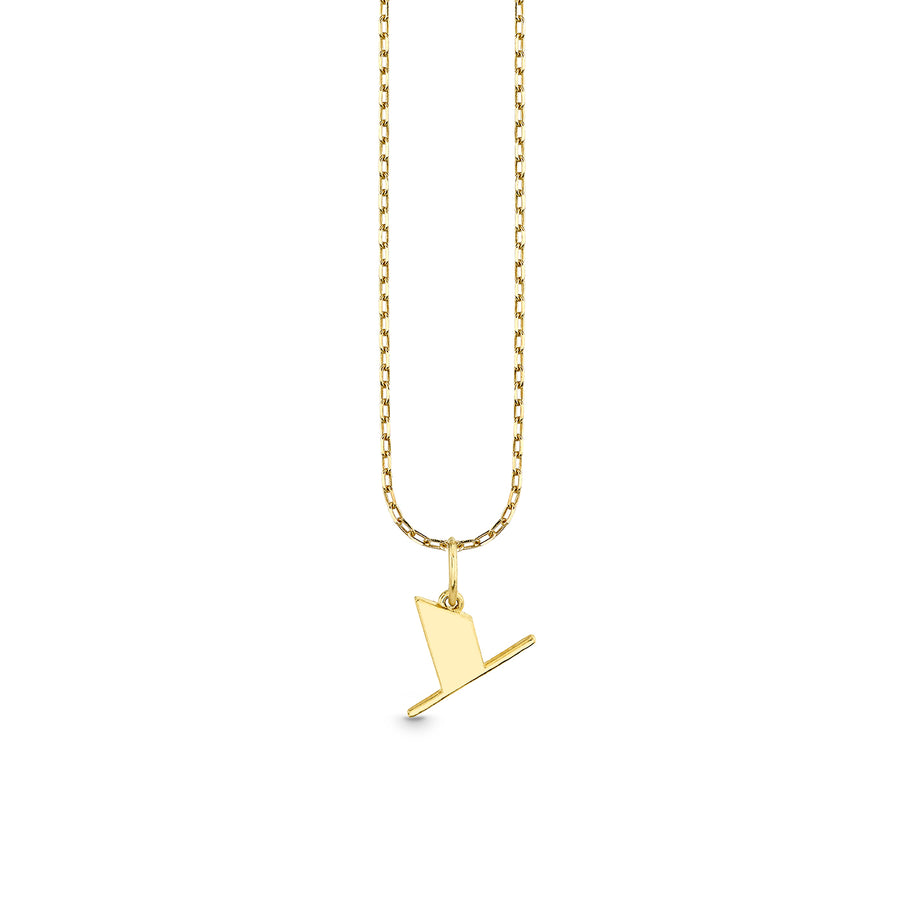 Pure Gold Small Initial Necklace - Sydney Evan Fine Jewelry