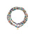 Pure Gold Evil Eye on Rainbow Heishi Necklace