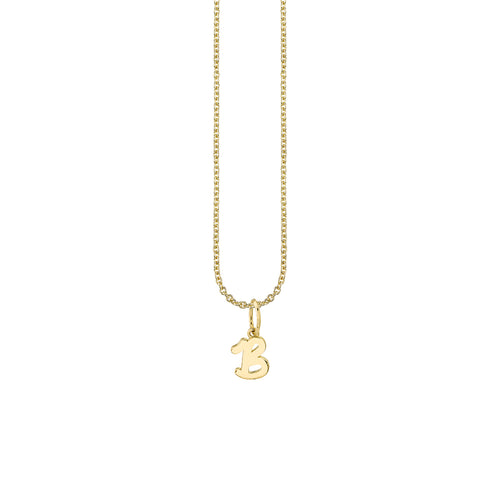 Pure Gold Tiny Initial Charm