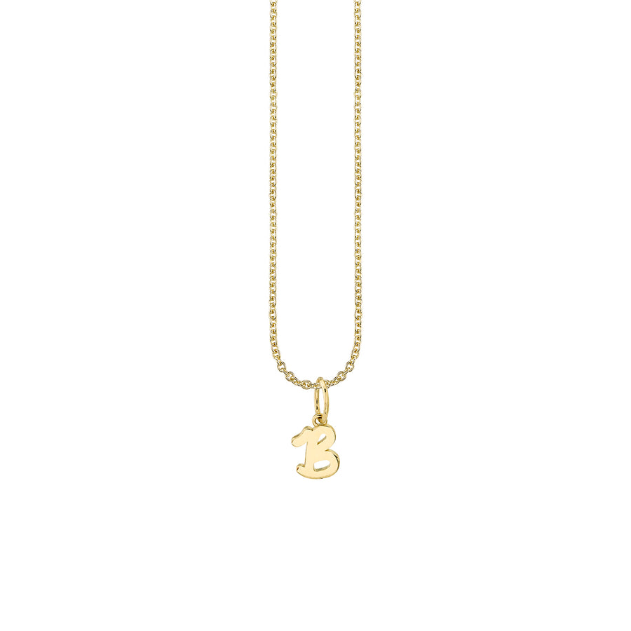 Pure Gold Tiny Initial Charm - Sydney Evan Fine Jewelry