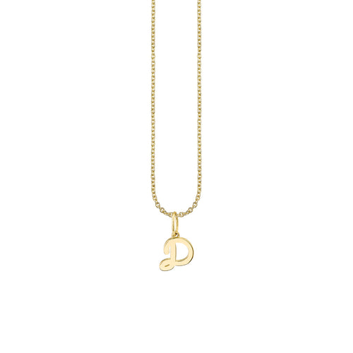 Pure Gold Tiny Initial Charm
