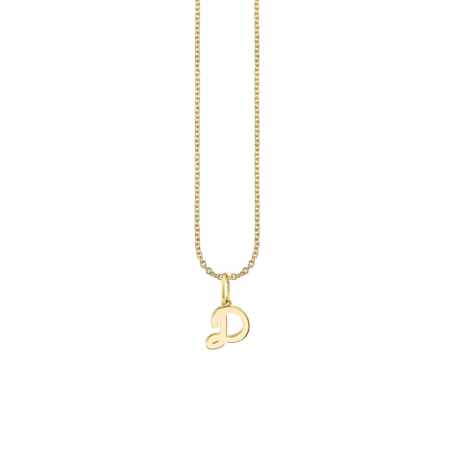 Pure Gold Tiny Initial Charm - Sydney Evan Fine Jewelry