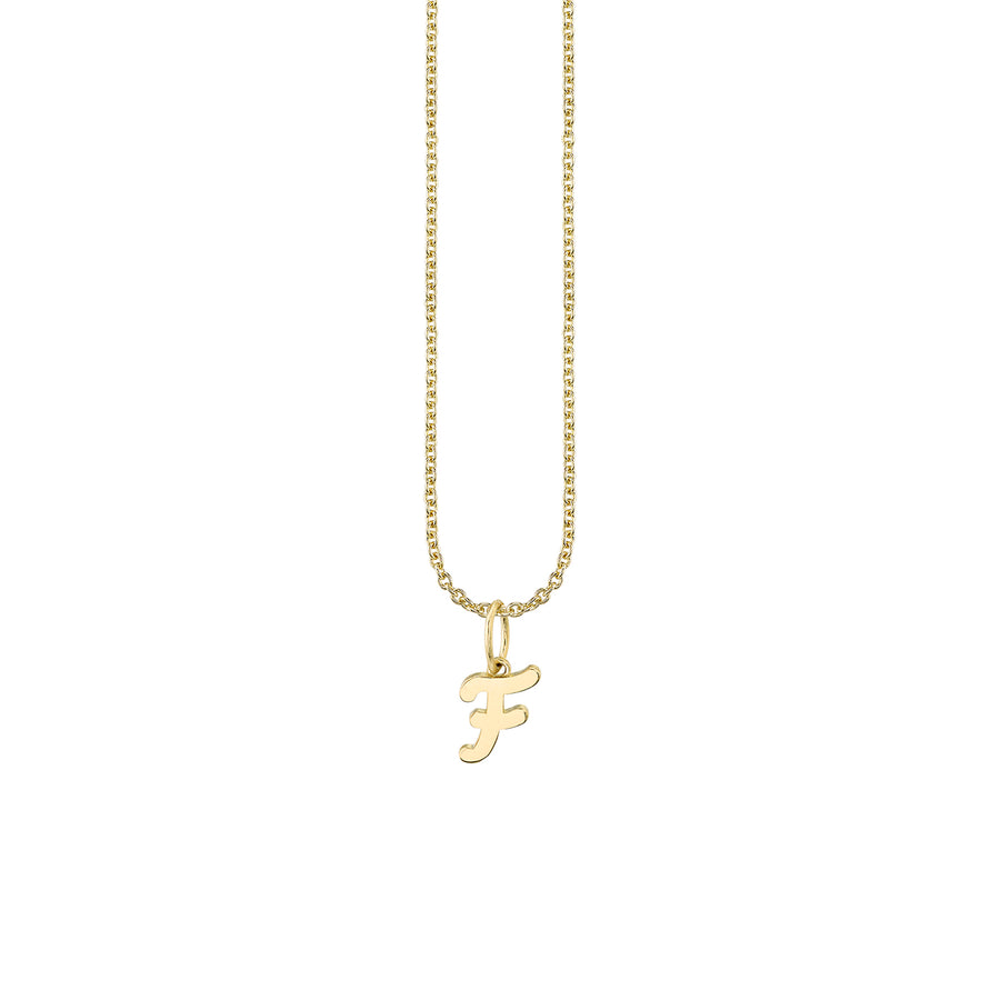 Pure Gold Tiny Initial Charm - Sydney Evan Fine Jewelry