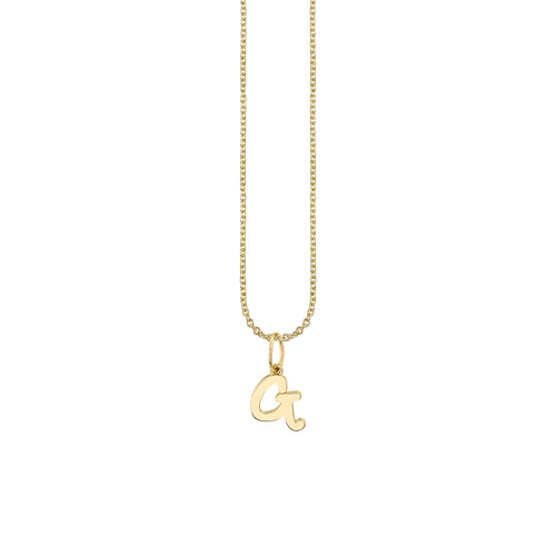Pure Gold Tiny Initial Charm