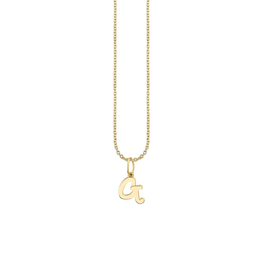 Pure Gold Tiny Initial Charm - Sydney Evan Fine Jewelry