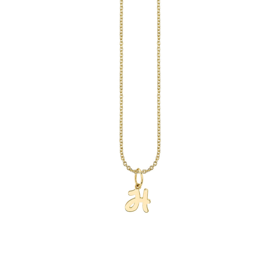 Pure Gold Tiny Initial Charm - Sydney Evan Fine Jewelry