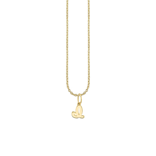Pure Gold Tiny Initial Charm