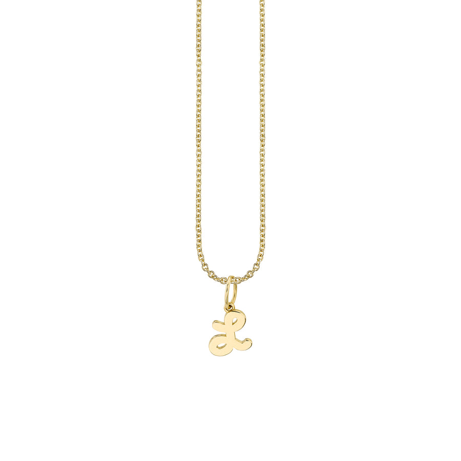 Pure Gold Tiny Initial Charm - Sydney Evan Fine Jewelry