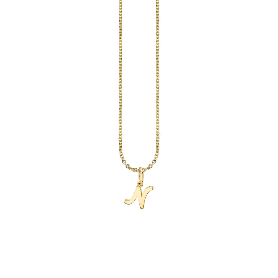 Pure Gold Tiny Initial Charm - Sydney Evan Fine Jewelry