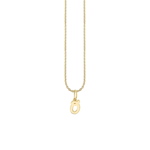 Pure Gold Tiny Initial Charm