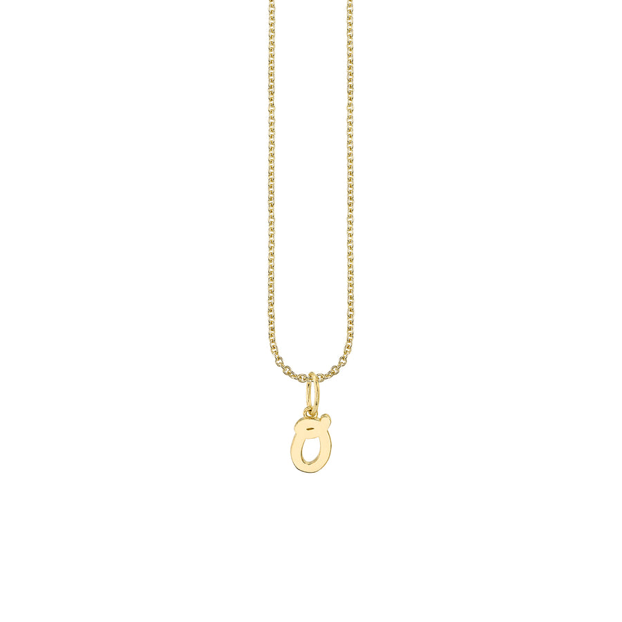 Pure Gold Tiny Initial Charm - Sydney Evan Fine Jewelry