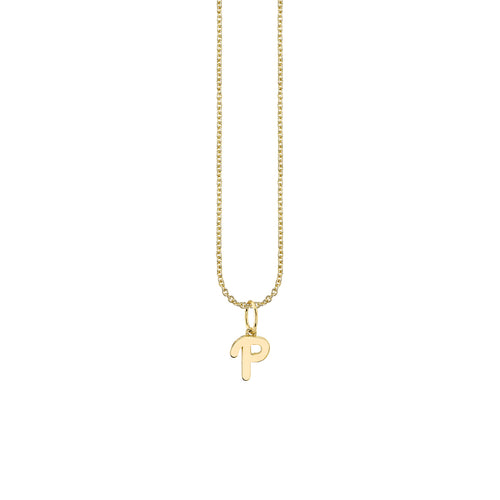 Pure Gold Tiny Initial Charm