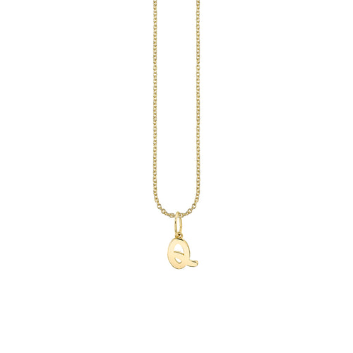 Pure Gold Tiny Initial Charm