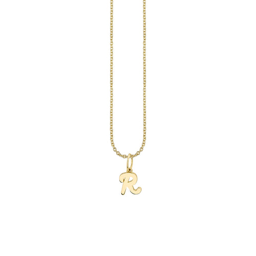 Pure Gold Tiny Initial Charm