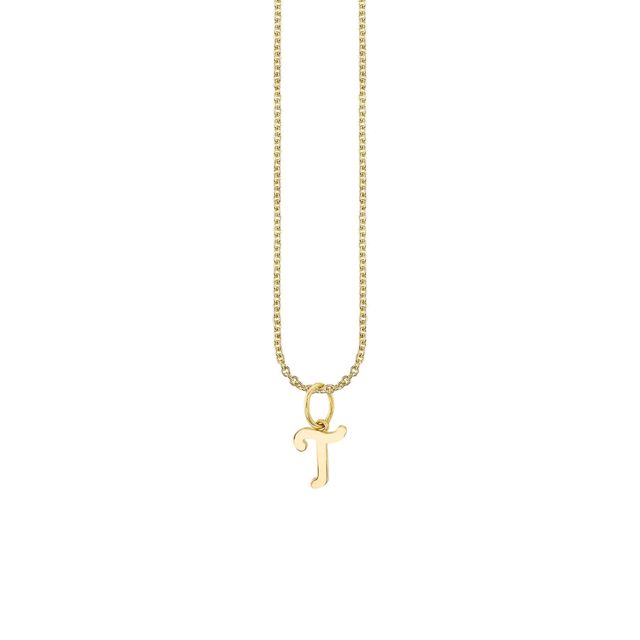 Pure Gold Tiny Initial Charm - Sydney Evan Fine Jewelry