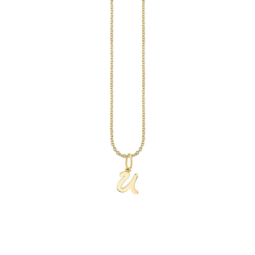 Pure Gold Tiny Initial Charm