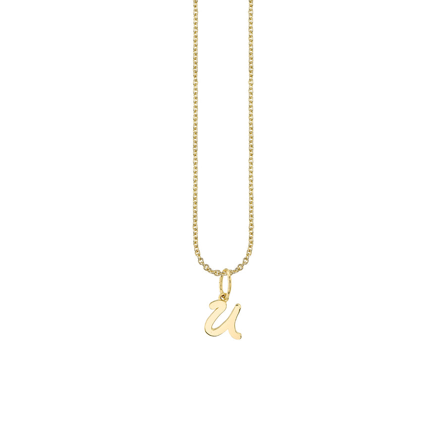 Pure Gold Tiny Initial Charm - Sydney Evan Fine Jewelry