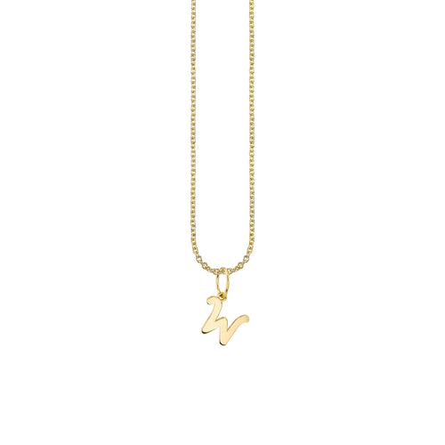Pure Gold Tiny Initial Charm