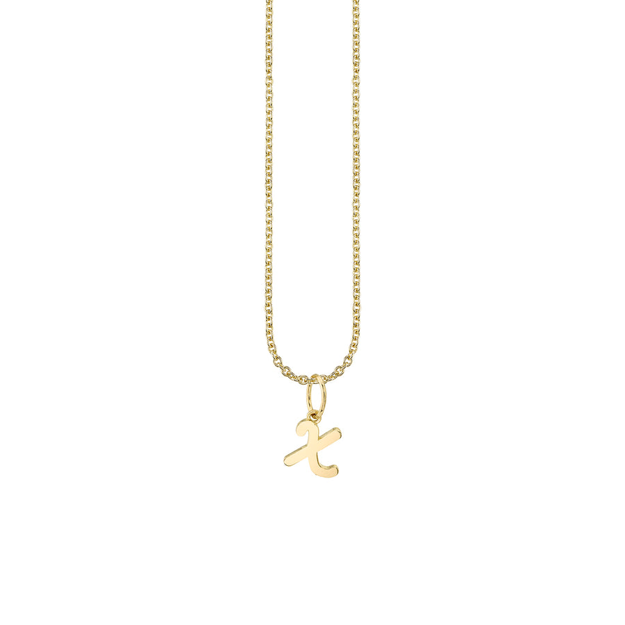 Pure Gold Tiny Initial Charm - Sydney Evan Fine Jewelry