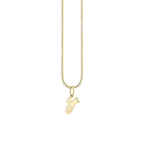 Pure Gold Tiny Initial Charm