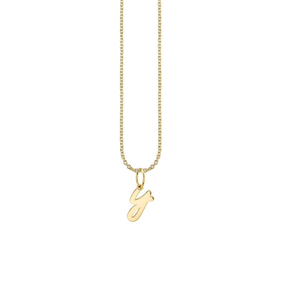 Pure Gold Tiny Initial Charm - Sydney Evan Fine Jewelry