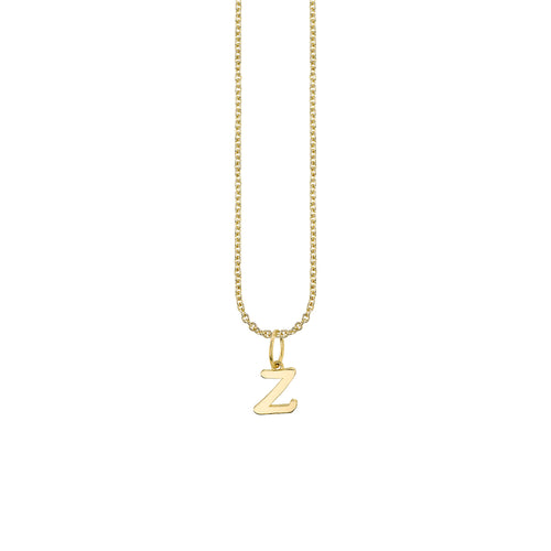 Pure Gold Tiny Initial Charm