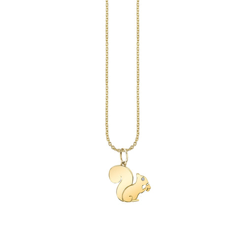 Pure Gold Squirrel Charm