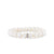 Men's Collection Gold & Diamond Eternity Rondelle on Pearl