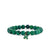 Gold & Emerald Clover on Verdite