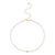 Gold & Diamond Rondelle Mother Of Pearl Heishi Choker