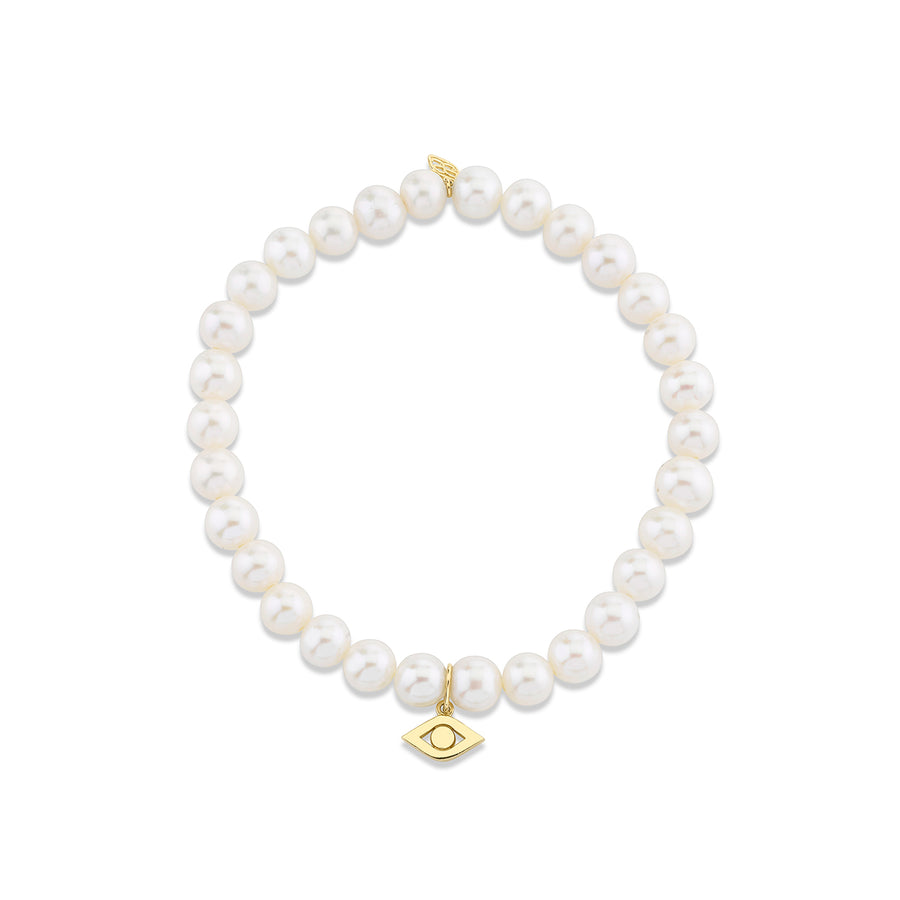 Men's Collection Pure Gold Eye on Pearl - Sydney Evan Fine Jewelry