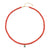 Gold & Diamond Enamel Eye Peach Coral Necklace