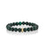 Men's Collection Gold & Diamond Eternity Rondelle on Malachite